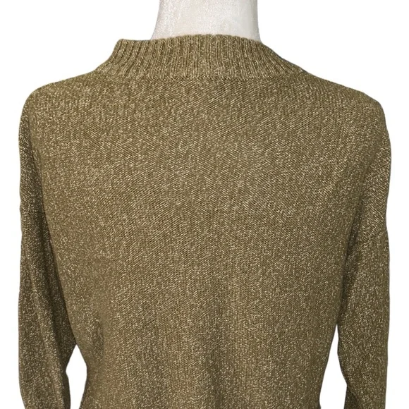 Madewell Broadway Marled Olive Green Cropped Cardigan - XS - Picture 11 of 16